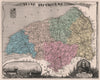 SEINE-MARITIME/-Inférieure département. Le Havre. Corneille. VUILLEMIN 1879 map