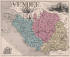 VENDÉE. Département. Chateau de Tiffauges. Bonamy. Belliard. VUILLEMIN 1879 map