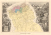 ALGERIA. 'Province ou Département d'Oran'. VUILLEMIN 1879 old antique map