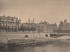 PARIS COMMUNE 1871. L'Hotel de Ville (vue prise du Pont d'Arcole.) c1873 print