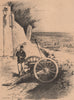 PARIS COMMUNE 1871. La Butte Montmartre c1873 old antique print picture