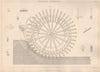 VICTORIAN ENGINEERING DRAWING. Undershot Waterwheel 1876 old antique print