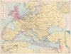 Europe/Mediterranean Communications. Steamship lines/companies. Suez 1925 map