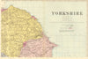 YORKSHIRE (North East). Scarborough Whitby. Antique county map by GW BACON 1884