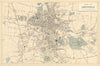 CHELTENHAM. inc Lansdown Fairview Montpellier. Town plan. GW BACON 1884 map