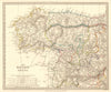 SPAIN NW. Galicia Leon Asturias Zamora Palencia Toro Salamanca. SDUK 1848 map