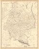 RUSSIA. Eastern Europe. Ukraine Belarus Baltics Finland Georgia. SDUK 1848 map
