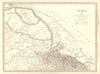 INDIA PAKISTAN. Punjab Garhwal Lahore Sirhind Kashmir China. SDUK 1848 old map