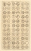 British Coins. 'NUMMI BRITANNICI' (I)  from Camden's Britannia 1772 old print