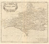 Dorset. 'DORSET SHIRE' by ROBERT MORDEN from Camden's Britannia 1772 old map