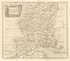 Hampshire. 'HAMP SHIRE' by ROBERT MORDEN from Camden's Britannia 1772 old map