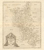 BUCKINGHAMSHIRE. by ROBERT MORDEN from Camden's Britannia 1772 old antique map