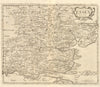 Essex. by ROBERT MORDEN from Camden's Britannia 1772 old antique map chart