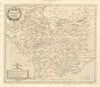 LEICESTERSHIRE. by ROBERT MORDEN from Camden's Britannia 1772 old antique map