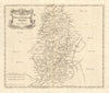 NOTTINGHAMSHIRE. by ROBERT MORDEN from Camden's Britannia 1772 old antique map