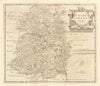 Shropshire. 'SHROP SHIRE' by ROBERT MORDEN from Camden's Britannia 1772 map