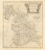 Lancashire. 'THE COUNTY PALATINE OF LANCASTER' by ROBERT MORDEN 1772 old map