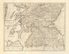 SOUTHERN SCOTLAND. by ANDREW JOHNSTON from Camden's Britannia 1772 old map
