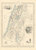 PALESTINE. Jaffa/Tel Aviv Nazareth views.Jordan Lebanon.TALLIS/RAPKIN 1851 map