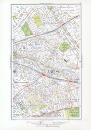 NOTTING HILL. Bayswater Kilburn Maida Vale Westbourne Park Queens Park 1933 map