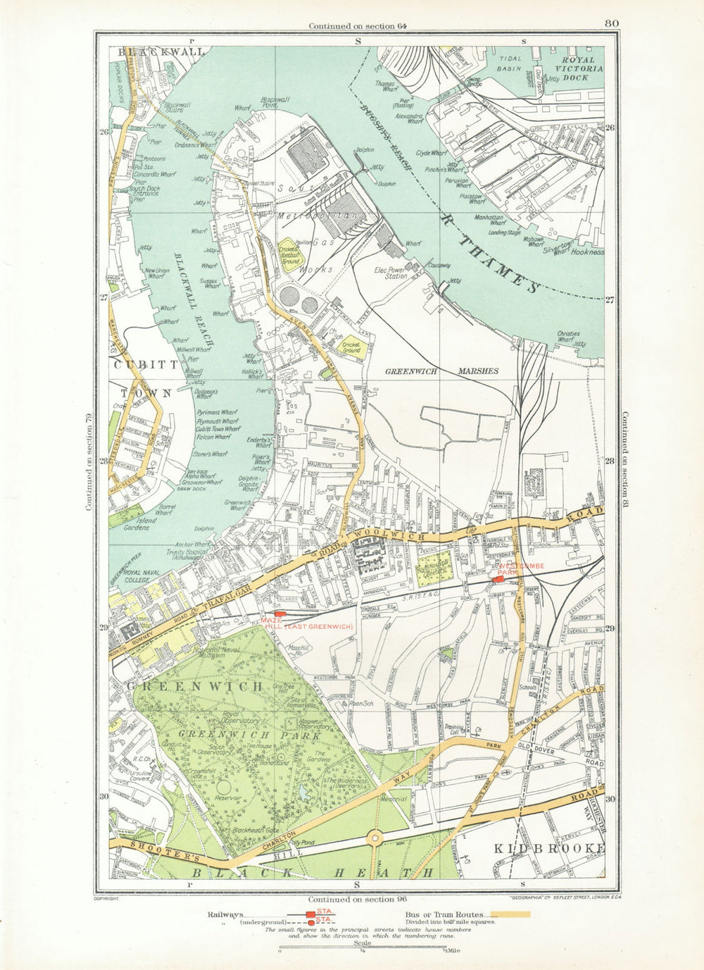 GREENWICH. Blackwall Cubitt Town Silvertown Kidbrooke Maze Hill 1933 old map