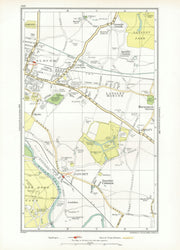 SLOUGH. Windsor Datchet Datchet Common Langley George Green 1933 old map