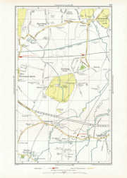 LANGLEY. Iver Colnbrook Richings Park Horton Poyle Shreding/Love Green 1933 map