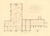 ST HELEN BISHOPSGATE. Plan of the Nunnery and church. London 1834 old map