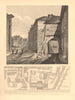 SOUTHWARK PLAN. St Mary's Priory gateway. Montague Close. Clink Street 1834 map