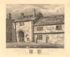 BERMONDSEY ABBEY. Gateway. East view. Site of Bermondsey Market/Square 1834