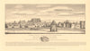 WESTMINSTER & ST JAMES'S PALACE in 1660 from Pall Mall. Hall Abbey. HOLLAR 1834