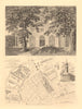 SOUTH BANK/WATERLOO 1746 MAP. Cuper's Gardens view (now Waterloo Road) 1834
