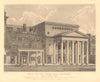 THEATRE ROYAL, HAYMARKET. View of the new theatre. London West End 1834 print