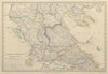 ANCIENT GREECE. Epirus Euboea Aetolia Thessalia Macedonia. SDUK 1844 old map