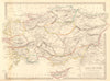 ASIA MINOR ANCIENT. Turkey. Cappadocia Cyprus Galatia Phrygia. SDUK 1844 map