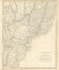 SOUTH BRAZIL PARAGUAY URUGUAY. Bahia Minas Gerais Sao Paolo. SDUK 1844 old map