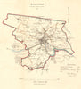 HEREFORD borough/town plan. REFORM ACT. Huntington Bullingham. DAWSON 1832 map