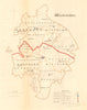 Warwickshire county map. Divisions boroughs electoral. REFORM ACT. DAWSON 1832