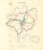 LANCASTER borough/town plan. REFORM ACT. Scotforth. Lancashire. DAWSON 1832 map