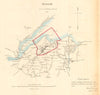 BANGOR borough/town plan. REFORM ACT. Llandegai Menai Bridge. DAWSON 1832 map