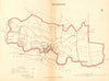 RICHMOND borough/town plan REFORM ACT Skeeby Hudswell Yorkshire. DAWSON 1832 map