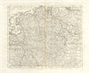 'Nuova Carta del Circolo di Westfalia', by Isaak TIRION 1740 old antique map