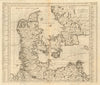 'Nouvelle Carte Geographique du Royaume de Dannemarck'. CHATELAINE 1719 map