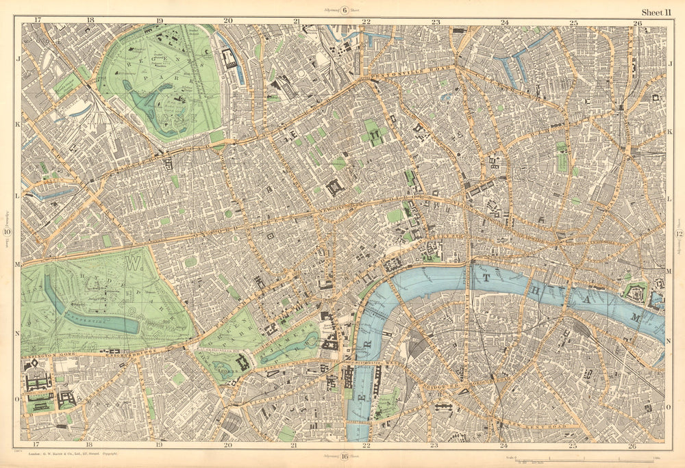 CENTRAL LONDON West End City Southwark Westminster Shoreditch. BACON  1903 map
