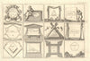'Premiere Planche'. Geometric shapes and polygons. DE FER 1705 old print