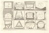 'Seconde Planche'. Geometric shapes and polygons. DE FER 1705 old print
