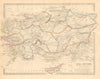 ASIA MINOR ANCIENT. Turkey. Cappadocia Cyprus Galatia Phrygia. SDUK 1846 map