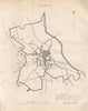RIPON borough/town plan. BOUNDARY REVIEW. Yorkshire. DAWSON 1837 old map
