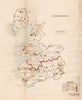 Lancashire county map. Divisions electoral boroughs. REFORM ACT. DAWSON 1832