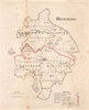 Warwickshire county map. Divisions electoral boroughs. REFORM ACT. DAWSON 1832